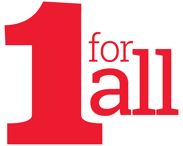1 For All logo from the Free Speech Center at MTSU