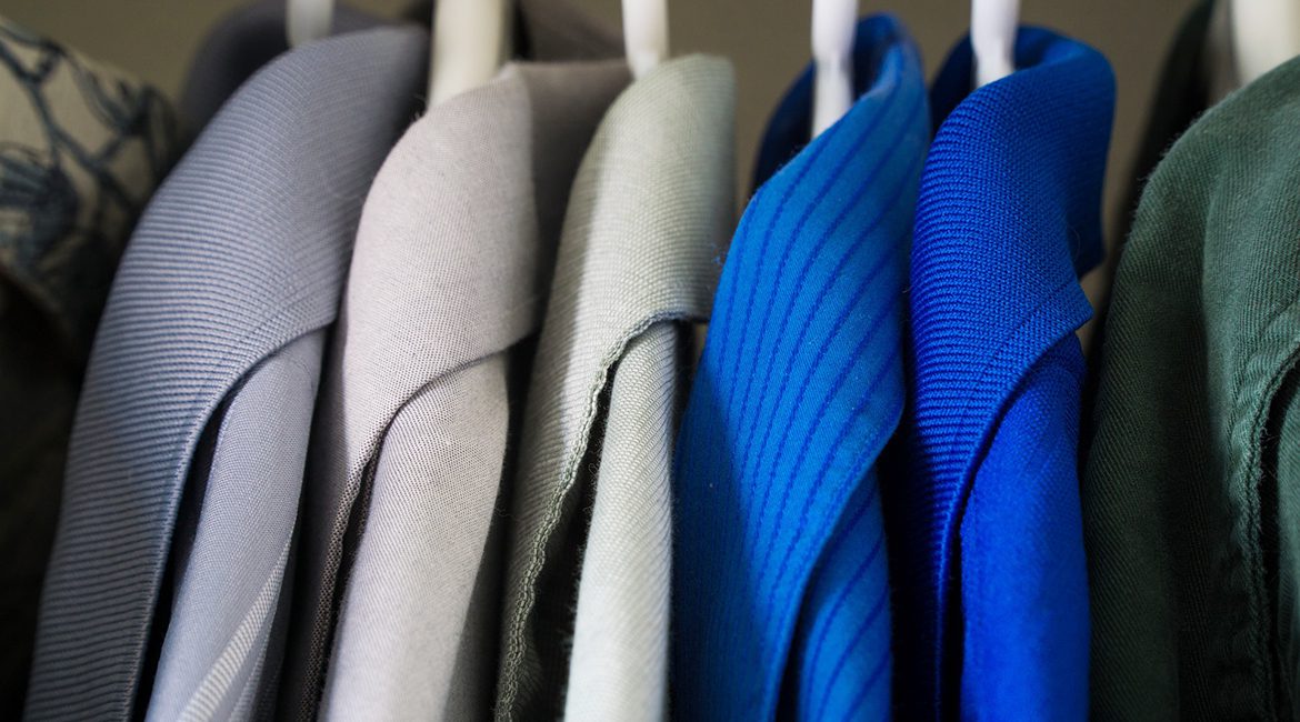 photo illustration for MTSU's Raiders' Closet organization, which collects new and gently used professional clothing for students to wear to job interviews and new jobs