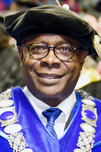 MTSU President Sidney A. McPhee at summer 2017 commencement (GradInages.com)