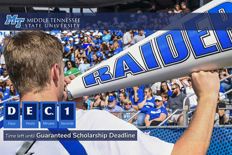 Deadline approaches for MTSU’s newly enhanced scholarships MTSU News