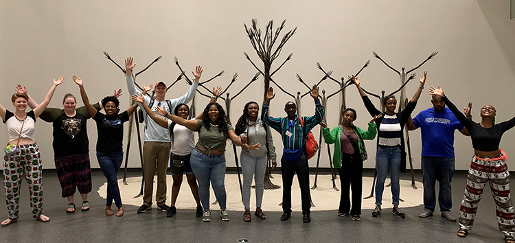 An MTSU history class is all smiles in this group photo from a study-abroad course in Senegal in 2019. (Photo submitted)