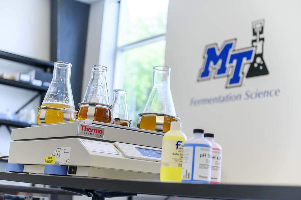 Athens, Georgia-based Terrapin Beer Co. is partnering with Middle Tennessee State University fermentation science, offering an annual $10,000 scholarship to underrepresented undergraduate students wanting to pursue a degree in this program. Molson Coors Beverage Co., recently established a $25,000 endowment with MTSU. (MTSU file photo by J. Intintoli)