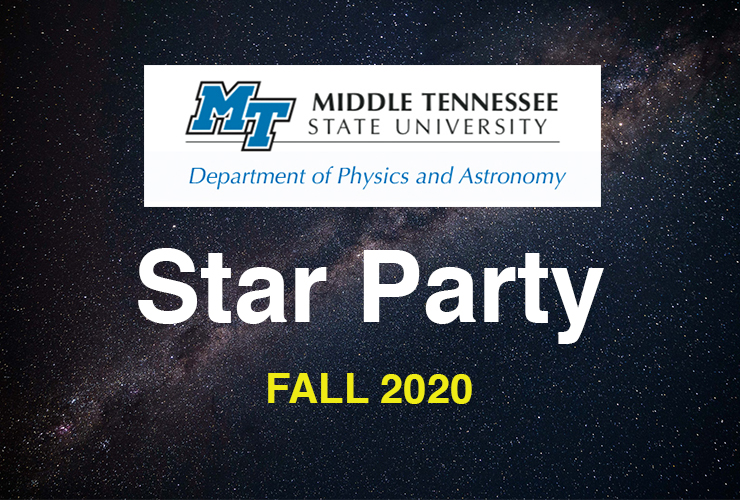 MTSU Star Parties kick off for fall semester MTSU News