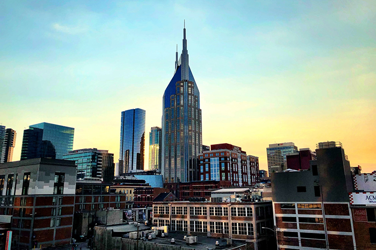 This undated photo shows the Nashville, Tenn., skyline. The 2020 Middle Tennessee Tech Jobs Report shows that Middle Tennessee tech jobs growth far outpaced the nation from 2014-2019. (Photo by Shane Raynor from Pexels)