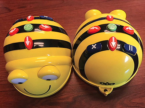 These Bee Bots were used to help second graders "think like a bee." It was part of the use of integrated units of study chronicled by three MTSU professors in an article in the May/June issue of the academic journal Science and Children. (Photo submitted);