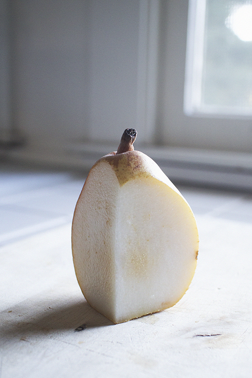 This image by multifaceted California artist Maggie Carson Jurow, "December 29 (pear)," is part of a new exhibit at Middle Tennessee State University's renowned Baldwin Photographic Gallery, "Shaping Identity: A Non-Linear Journey," that showcases nearly 100 examples of five artists' work through Feb. 3. (image courtesy of Maggie Carson Jurow)