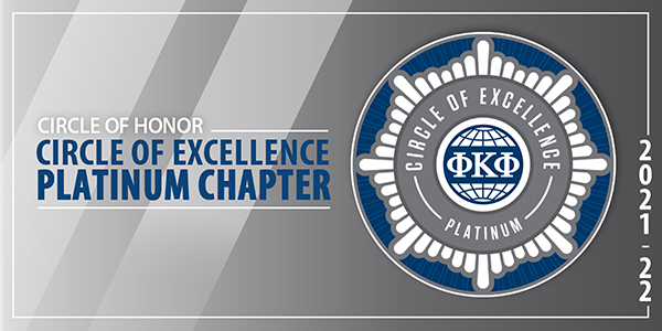 The Honor Society of Phi Kappa Phi's Circle of Excellence Platinum Chapter award (Image submitted)