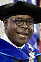 MTSU President Sidney A. McPhee speaks at the university’s summer 2021 commencement ceremony in August in this file photo. (MTSU file photo by Andy Heidt)