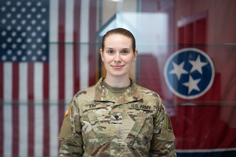 Spc. Leah Ray, a Manchester resident, recently completed the U.S. Army’s basic training as an officer candidate in the Tennessee National Guard. (Photo by Sgt. Robert Mercado, Tennessee National Guard)