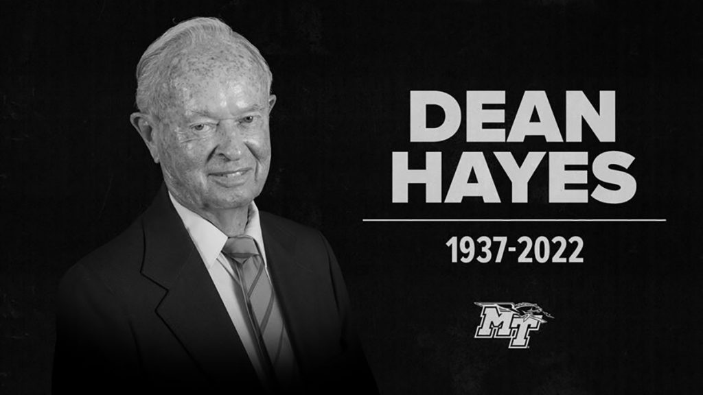 Featured image of legendary track and field coach Dean Hayes, who died Jan. 7.