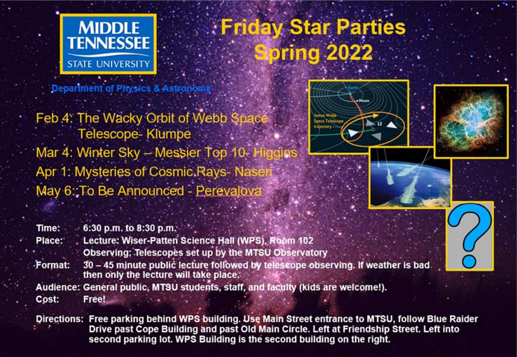 2022 spring Star Party graphic