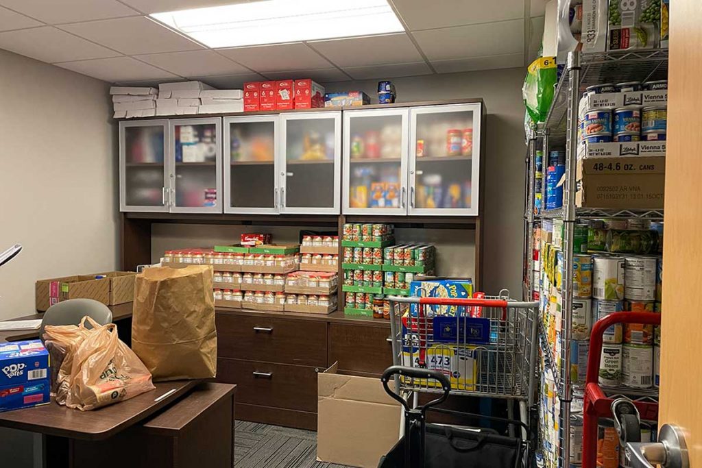 MTSU's student pantry serves roughly 20 to 25 students on a weekly basis. (Photo: Nicole Alexander)