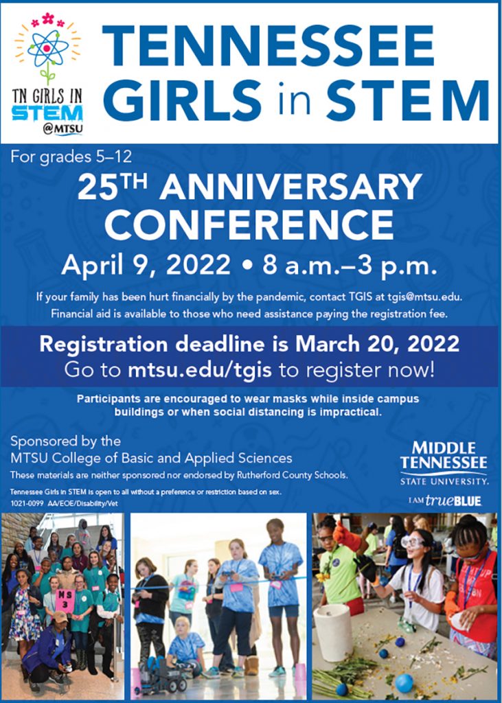 Tennessee Girls in STEM graphic 2022