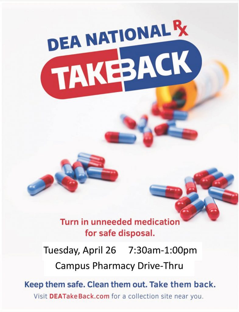 MTSU Prescription Drug Take-Back Day flyer 2022