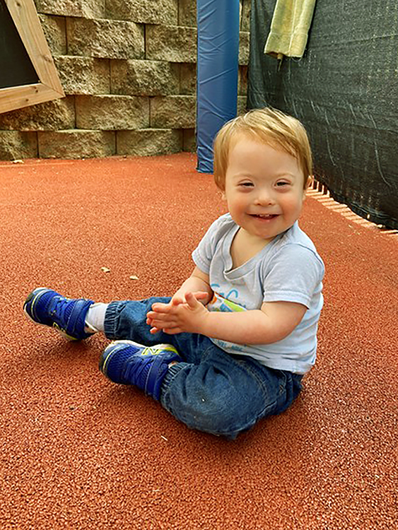 One of the little learners at MTSU's Ann Campbell Early Learning Center laughs at the photographer while playing in the center’s playground in this file photo. The nonprofit, inclusive preschool, an arm of MTSU’s College of Education, is welcoming supporters of all ages to its 15th annual "Saddle Up" fundraiser on Saturday, April 30. For more information, visit https://www.mtsu.edu/acelearningcenter/saddleup.php. (Photo courtesy of the Ann Campbell Early Learning Center at MTSU)