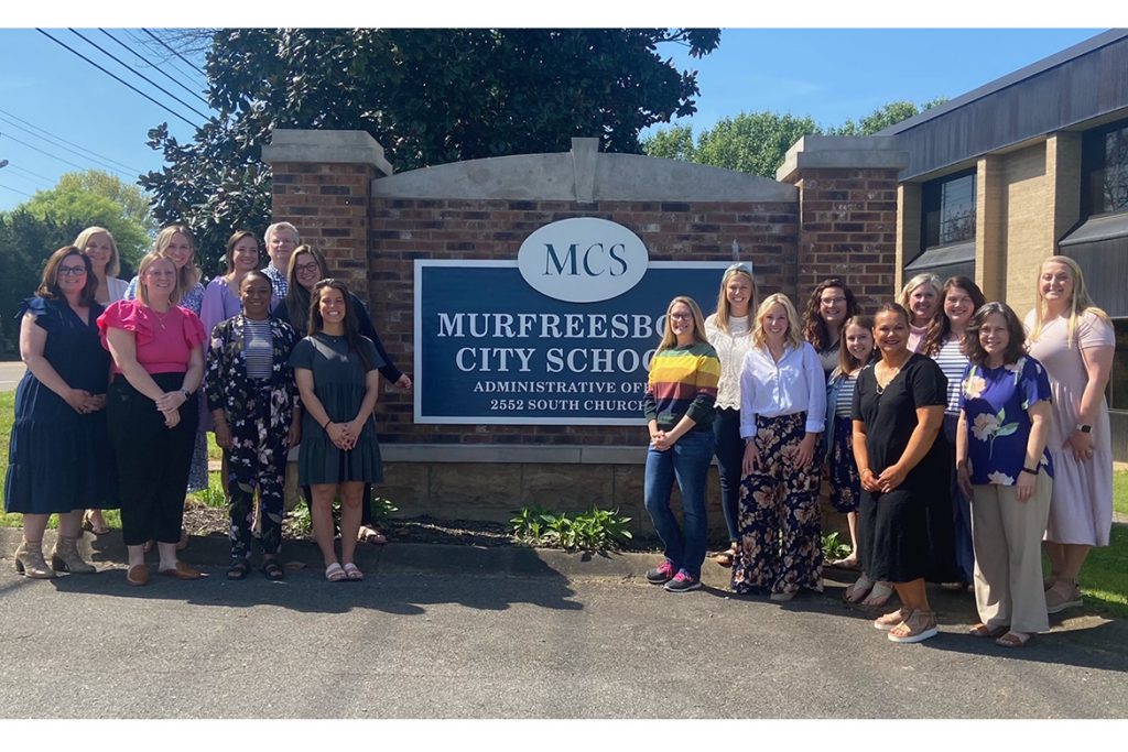 Eighteen teachers from Murfreesboro City Schools and one from Rutherford County Schools received their Tennessee Employment Standard for Gifted Teaching on April 23 after completing the Middle Tennessee State University and Murfreesboro City Schools Gifted Academy collaboration. (Photo courtesy of Murfreesboro City Schools)