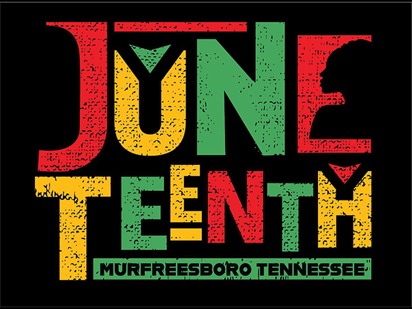 Juneteenth logo for the city of Murfreesboro's official celebration