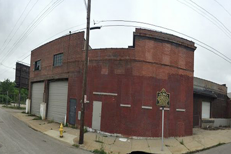 The former home of King Records in Cincinnati, Ohio, shot here in panoramic view, is one of the historic recording places MTSU recording industry professor Charlie Dahan would like to see preserved. An historic marker has been placed in front of the building. (Photo courtesy Charlie Dahan)