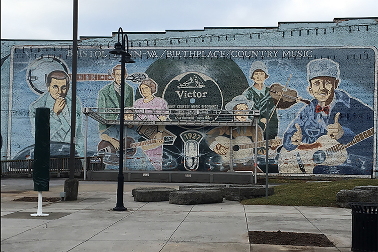 Tim White's mural at the Birthplace of Country Music Museum in Bristol, Tennessee/Virginia (Photo courtesy of Charlie Dahan)