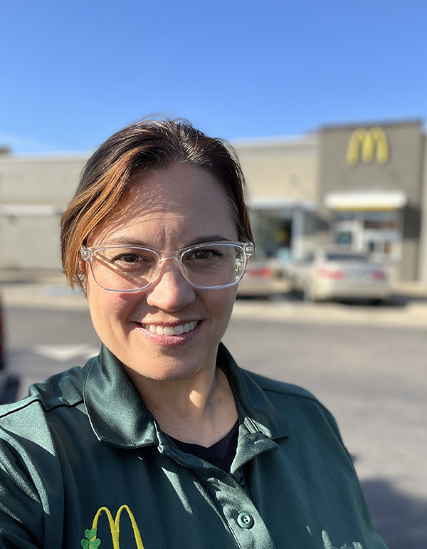 MTSU student Ariane Raines, a general manager for McGuire Restaurant Group's local McDonald's restaurants, is taking advantage of a partnership between McGuire and the university that pays full tuition for qualifying employees returning to school to obtain their degrees. Raines is on track to earn her degree in Applied Leadership in 2023.(Submitted photo)