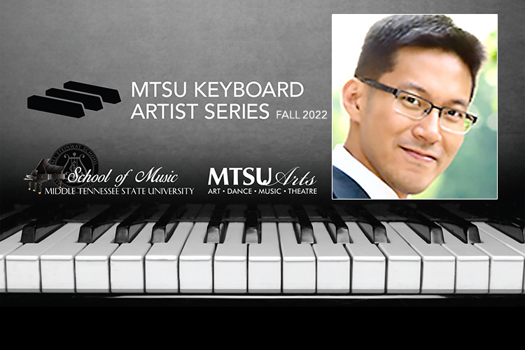 Promo for Sun Min Kim’s Nov. 8 concert continuing the sixth season of the MTSU School of Music’s Keyboard Artist Series in Hinton Hall inside the Wright Music Building.