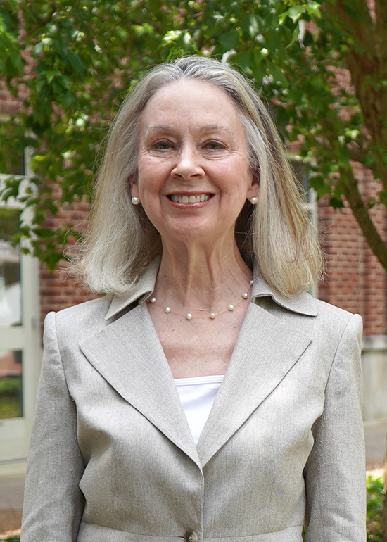 Pictured here in May outside the Paul W. Martin Sr. Honors Building on the Middle Tennessee State University campus, Mary Evins, research professor at the University Honors College and Department, is recipient of the 2023 Barbara Burch Award for Faculty Leadership in Civic Engagement from the American Association of State Colleges and Universities. (MTSU photo by Robin E. Lee)