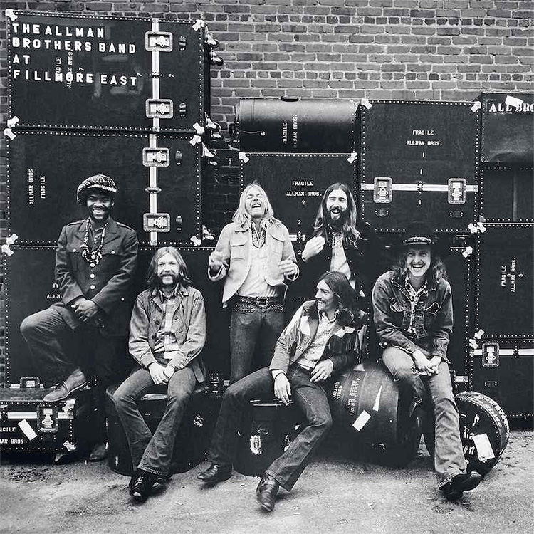 Album cover of “At Fillmore East,” a live recording of The Allman Brothers Band. (Image courtesy of Capricorn Records)