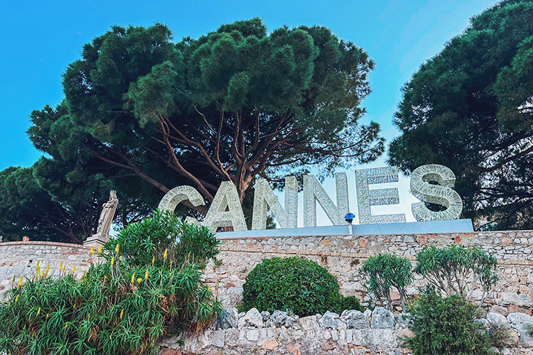 MTSU alumna Beatriz Marie Dedicatoria (Class of ’20) captured this image May 23 of a famous landmark “Cannes” sign at the historic church Eglise Notre Dame d'Esperance in Cannes, France. Dedicatoria visited the site to relax after her internship shift as part of the Cannes International Film Festival. (Submitted photo)