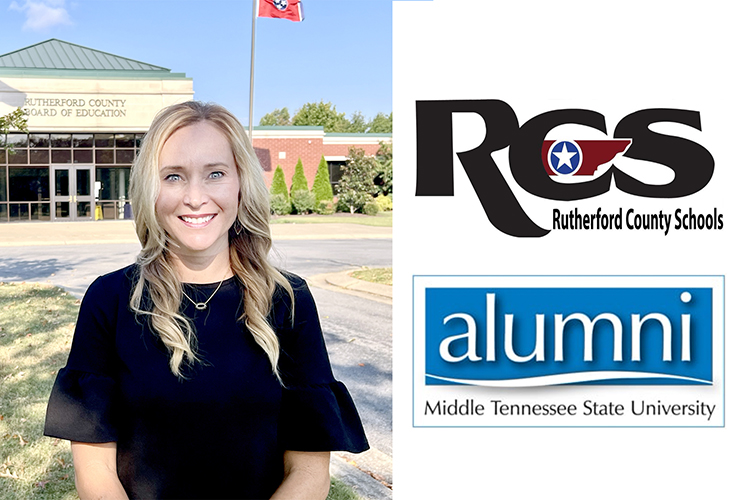 Middle Tennessee State University College of Education alumna Kay Martin was recently named deputy director for Rutherford County Schools. (MTSU graphic illustration by Stephanie Wagner)