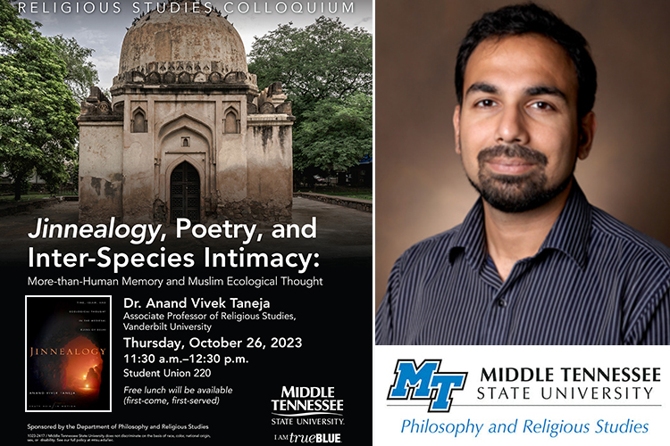 MTSU's Philosophy and Religious Studies Department hosts guest lecturer at  biannual colloquium Oct. 26 – MTSU News