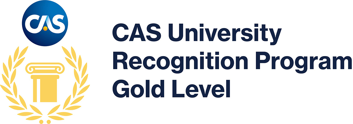 CAS University Recognition Program Gold Level logo