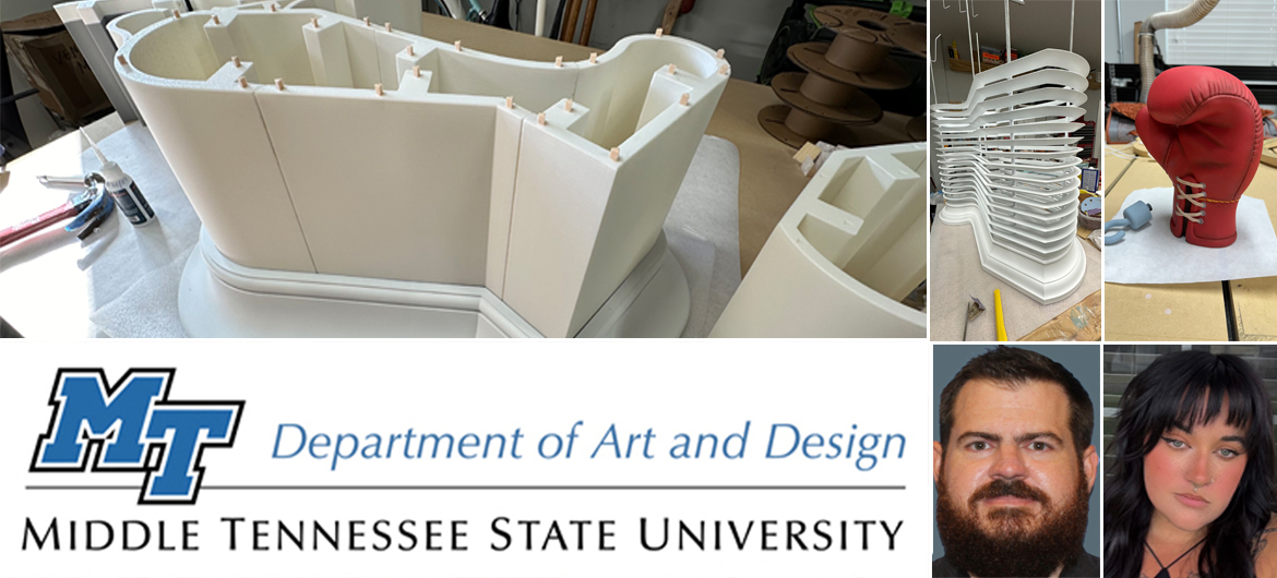 Middle Tennessee State University associate professor and artist Mark Mcleod’s exhibit “Cairns” will be hosted at Jacksonville University’s Alexandre Brest Gallery in Jacksonville, Florida, kicking off with a 5 p.m. reception on Thursday, Feb. 1, and open through Feb. 28. Mcleod used an internal MTSU grant to fund the project. (MTSU graphic illustration by Stephanie Wagner)