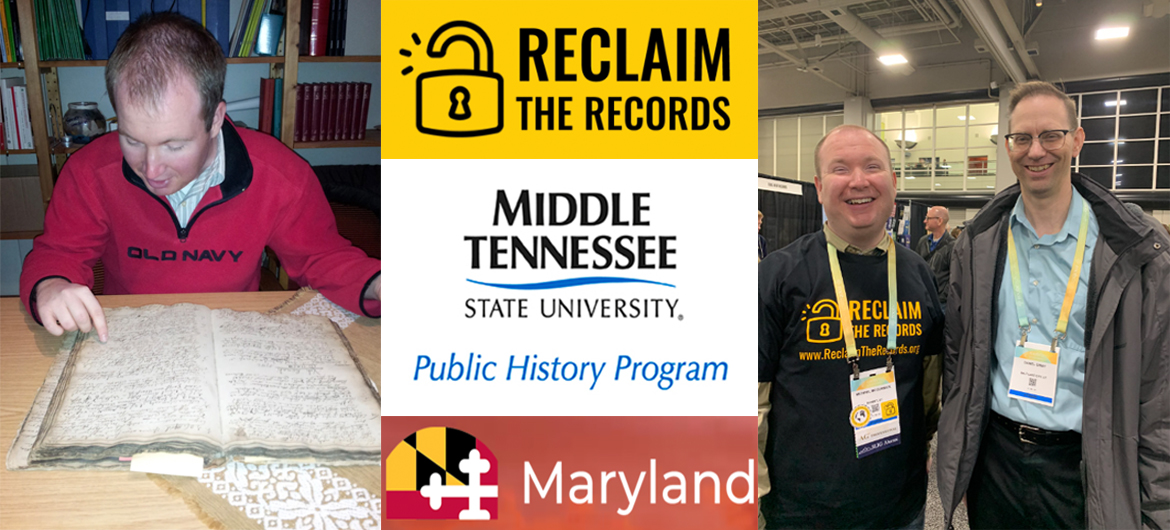 Michael McCormick, a candidate in Middle Tennessee State University’s Public History Ph.D. program, took a passion for researching his family origins to a career of multiple, major genealogy projects and most recently an internship that helped release over 100 years of vital records in Maryland.