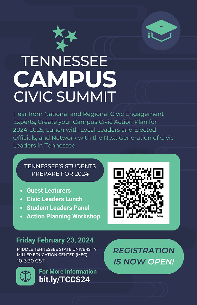 Tennessee Campus Civic Summit promo