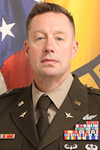U.S. Army Lt. Col. Arlin Wilsher, professor of military science