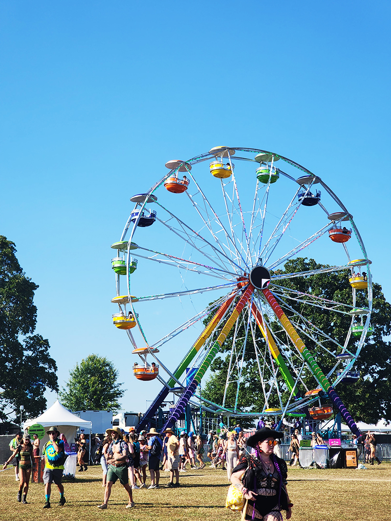 Jordan Reining was part of the student team who covered Bonnaroo. (Photo by Jordan Reining)