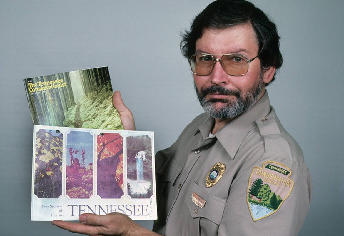 The late Mack Prichard served the Tennessee Department of Environment and Conservation as the first state archaeologist and later as the first state naturalist. His personal library as well as collections of thousands of postcards and scholarly papers are being donated to Special Collections in the James E. Walker Library at Middle Tennessee State University in Murfreesboro, Tenn. (Photo courtesy of the Friends of South Cumberland State Parks)