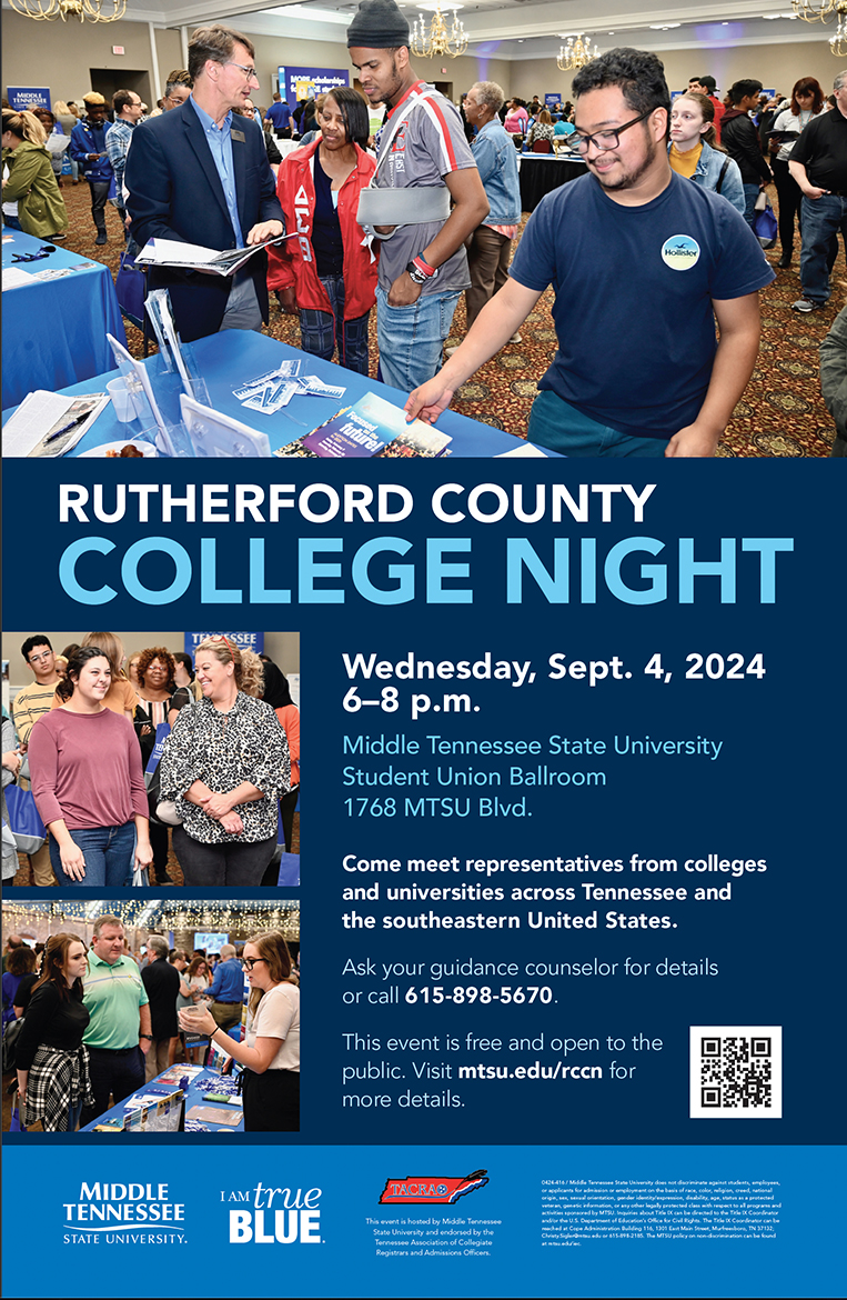 Rutherford County College Night, hosted by MTSU Admissions