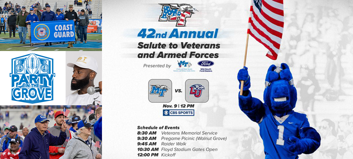 2024 MTSU Salute to Veterans and Armed Forces promo