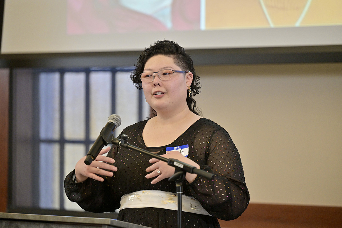 Middle Tennessee State University junior media management student Kia Dowen, 30, of Virginia, created and organized the university’s first recognition of National Disability Employment Awareness Month with a leadership and disability conference on Oct. 29 in the Sam H. Ingram Building on campus in Murfreesboro, Tenn. (MTSU photo by J. Intintoli)