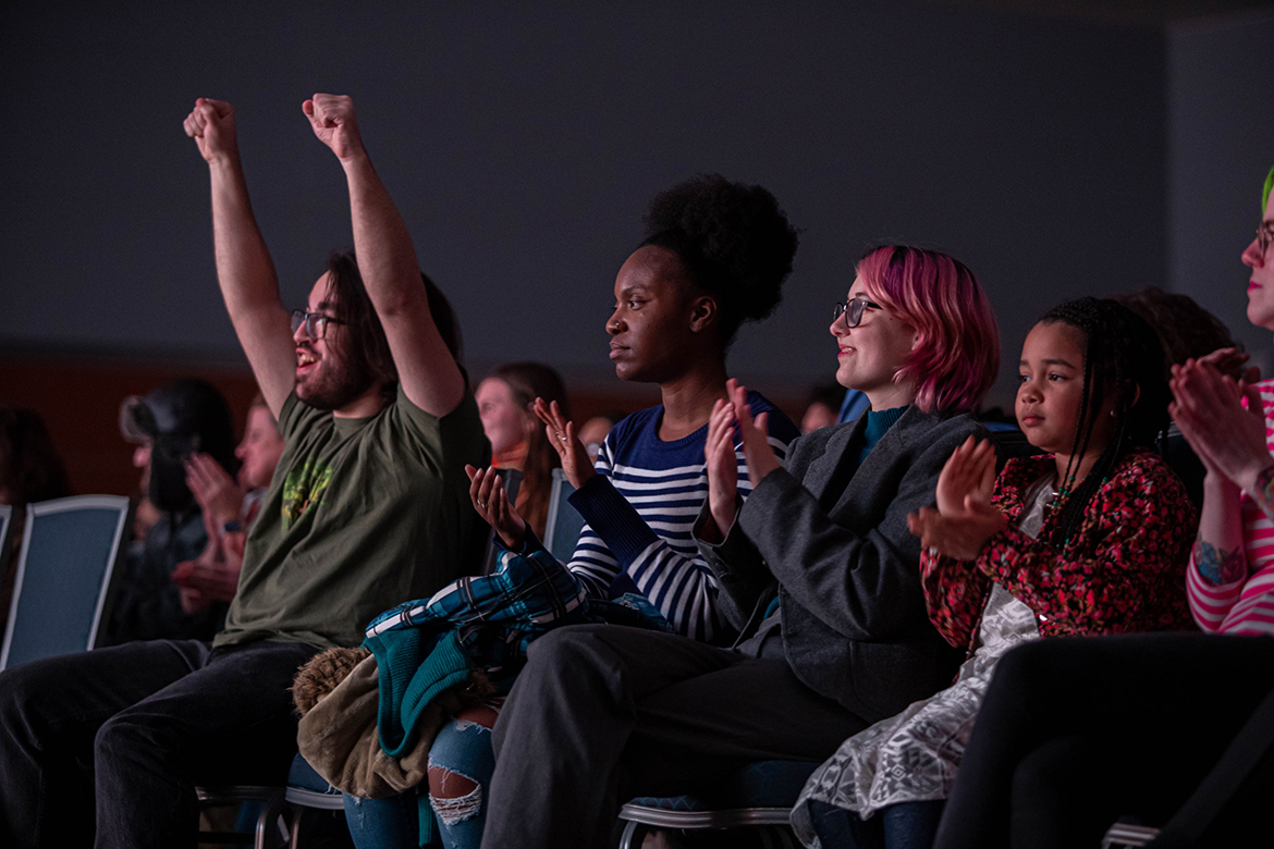 Hundreds of people attended the "All One" premiere held on Dec. 12 inside the Student Union Ballroom. ((Photo by MTSU student Cynthia Maravilla)