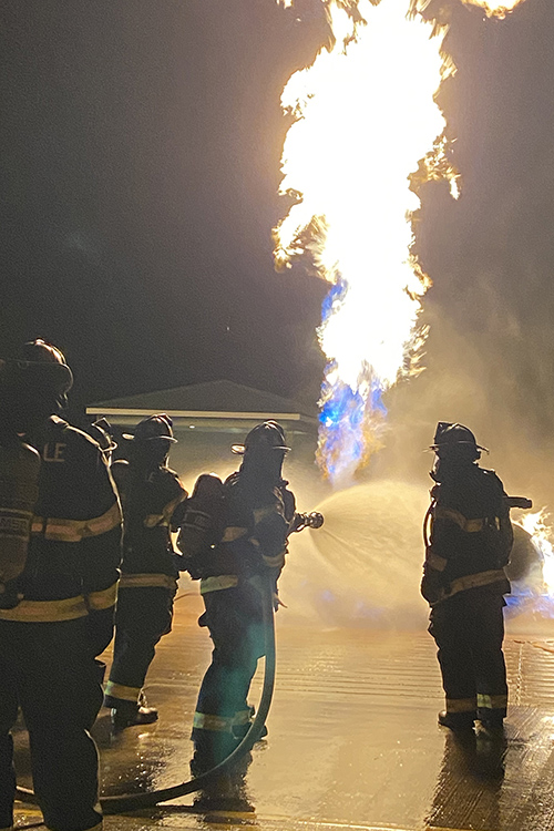 This undated photo shows firefighters with the Nashville Fire Department where Middle Tennessee State University student Heather Zimmerman previously worked. Now executive director of the state’s fightfighting commission, Zimmerman will soon graduate from MTSU with her bachelor’s degree in integrated studies, with a concentration in public safety, after returning to the classroom. (Submitted photo)