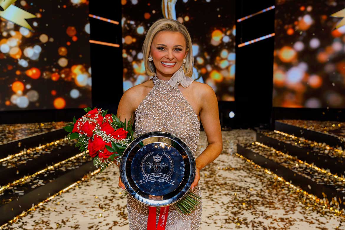 Middle Tennessee State University music business student Carley Vogel was among the 52 contestants who competed in the Miss America pageant in Orlando, Fla., on Jan. 5, 2025. Vogel, a senior, placed second runner-up in the competition. (Photo: submitted)