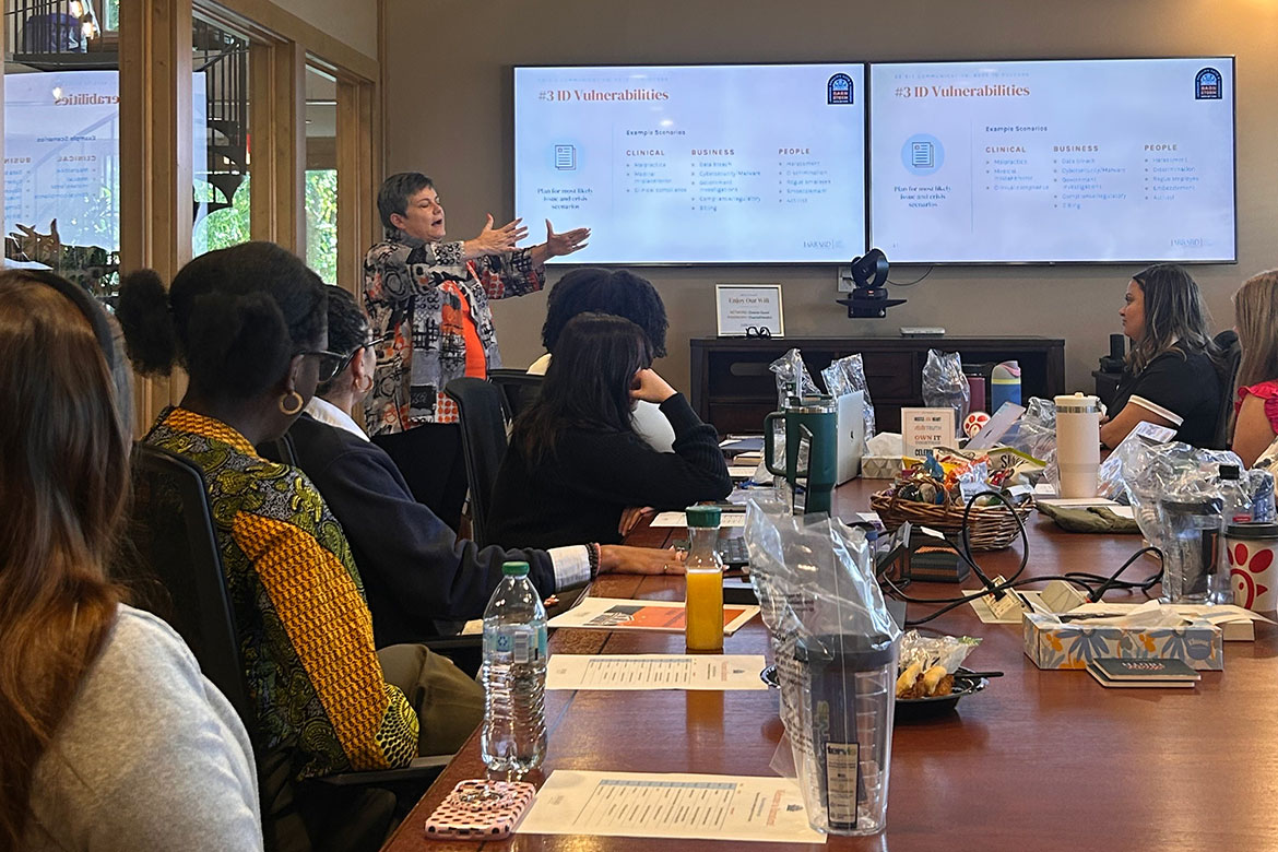 Eleven students from Middle Tennessee State University’s School of Journalism and Strategic Media spent time at the Nashville-based strategic communications firm Jarrard Inc. on Oct. 10, 2025, for the annual Barnstorm event that was founded and hosted by MTSU alumna Monica Haun. The event provides students with the opportunity to see how strategic communication connects to various industries and prepares them for the complexities of real-world work. (Photo submitted)