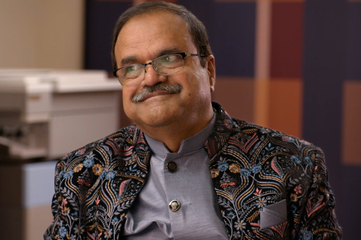 Middle Tennessee State University marketing professor Raj Srivastava, who teaches in the Jennings A. Jones College of Business, debuted on national television Tuesday, Sept. 30, 2025, as a cast member in the first episode of NBC’s new competition show “On Brand with Jimmy Fallon.” (Photo courtesy of NBC)