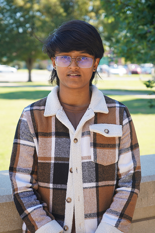 Maheswari (Mahi) Ramesh, an aerospace major and Honors College student at Middle Tennessee State University in Murfreesboro, Tenn. (MTSU photo by Robin E. Lee)