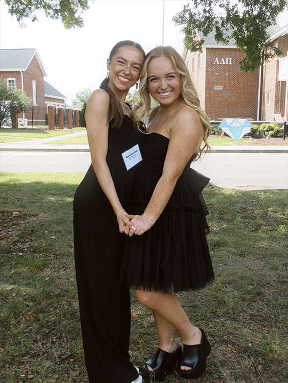 Makaylee Hall is pictured here with a friend ahead of an event. (Photo submitted)