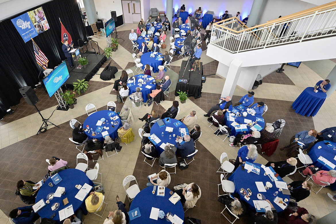The biennial Positive Aging Conference at Middle Tennessee State University, shown in this file photo from 2024, will take place from 9 a.m. to 3 p.m. Friday, April 17, in Miller Education Center, located at 503 E. Bell St. in Murfreesboro, Tenn. The conference is sponsored by the MTSU Positive Aging Consortium and will feature guest speakers, on-site parking and meals for the $35 admittance price. Visit https://bit.ly/4bUfAHj to register. Registration is only online and closes April 10th. (MTSU file photo by Andy Heidt)