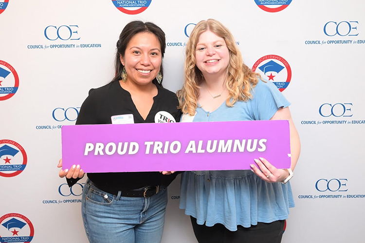 Alissa Belton, right, an academic counselor in Middle Tennessee State University’s Student Support Services, attends the Council for Opportunity in Education Policy Seminar on Capitol Hill in Washington, D.C., in March 2026 to advocate for the Federal TRIO Programs that fund student support services for college students across the country. Melissa Towe, director of MTSU’s Student Support Services, recently secured a third cycle of $1.5 million TRIO funds to ensure continued funding for the university’s key student supports. (Submitted photo)