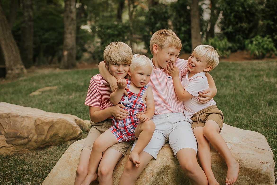  Daniel Hartmann’s four sons are seen here in this undated photo. (Photo submitted)